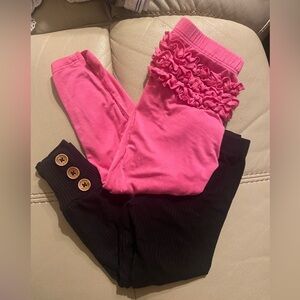 Pink and Black Kids Bottoms